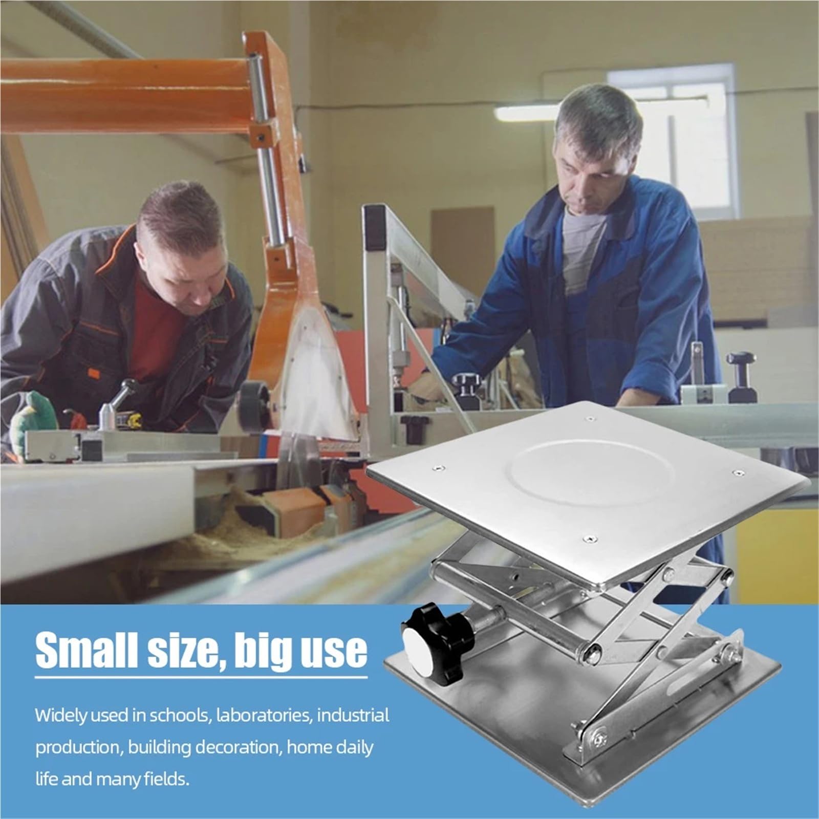 Mini-Scherenhebebühne für manuelle Technik-Labor-Erhöhungstisch, tragbares Design für Schule und Werkstatt