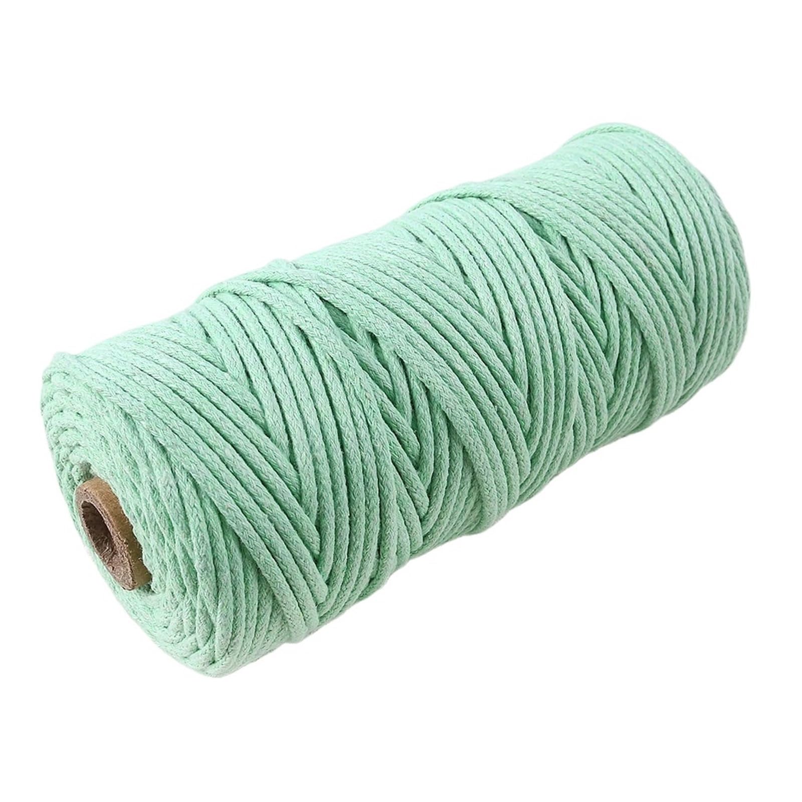 Cotton Macrame Cord 10m 3.0mm Colored Cotton Thread Braided Rope Diy Bracelet Necklace Key Chain Make Ropes Jewelry Making Materials(Color07)