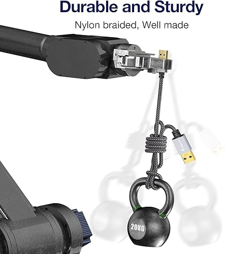 Vista 6 de Cable USB a USB de 3 pies, USB 3.0 macho a macho tipo A a A, cable USB de doble cara para transferencia de datos, disco duro, laptop, DVD, TV