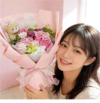 Amazon｜DoraSaku 2025新登場 ソープフラワー 花束 造花【2WAY で