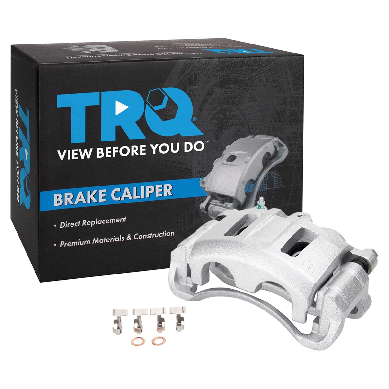 TRQ Front Right Brake Caliper w/Bracket Passenger Side
