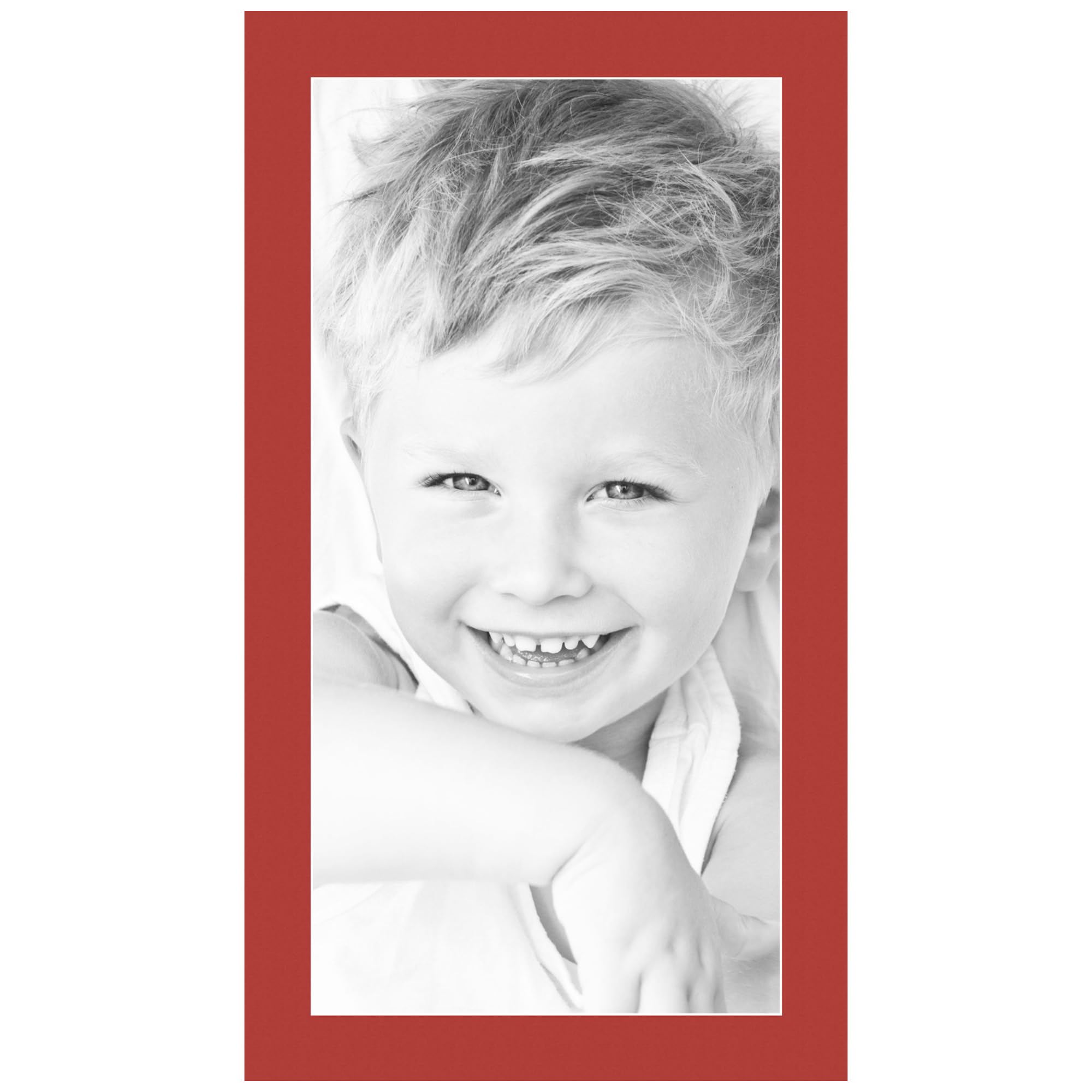 12x24 Deep Red/Deep Red Custom Mat for Picture Frame with 8x20 Opening Size (Mat Only, Frame NOT Included) - 3 Pack