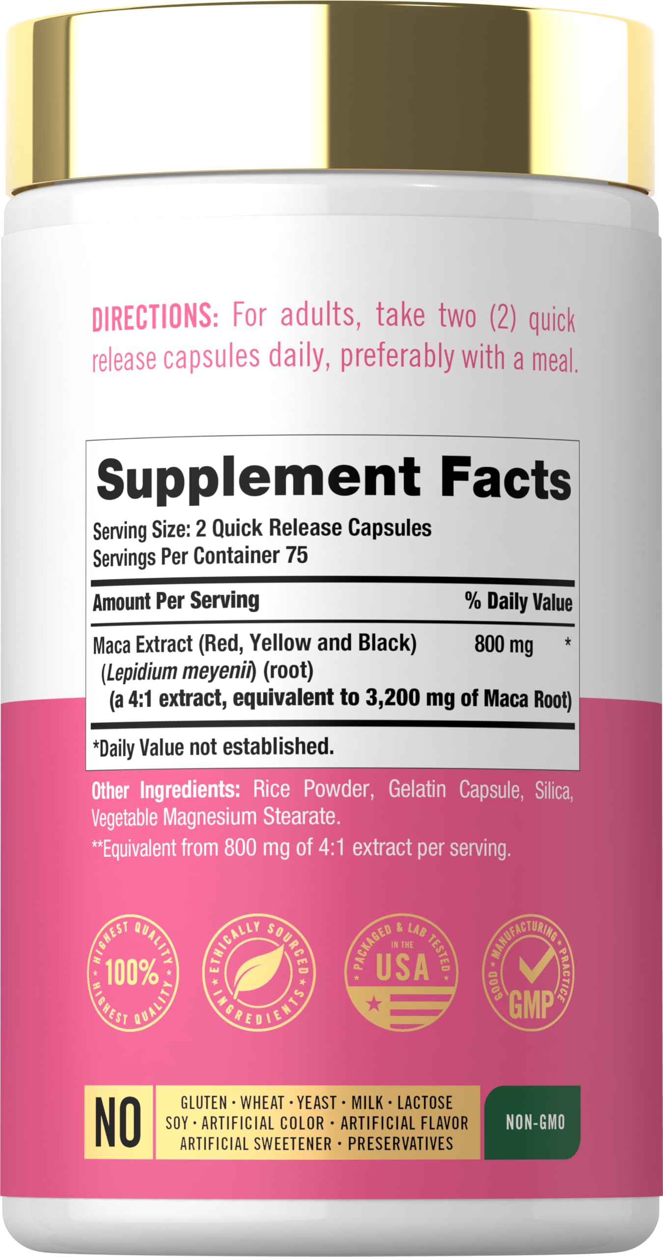 Carlyle Maca Root Capsules for Women | 150 Count — Amazon image 2