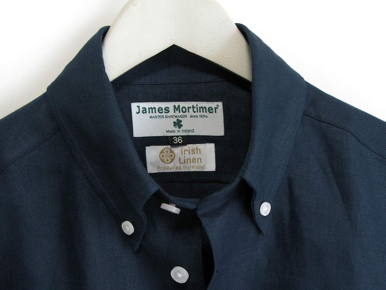 Amazon.co.jp: James Mortimer Irish Linen Button Down Shirt (36