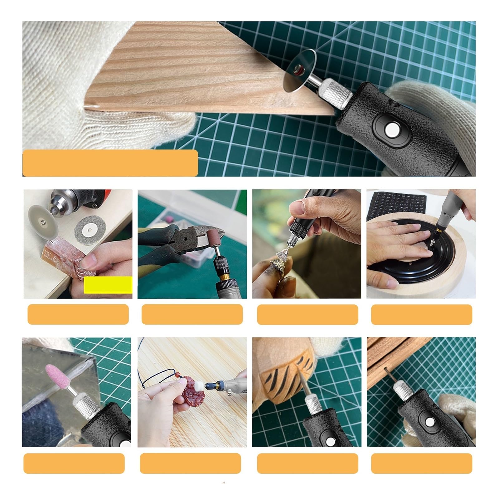Szlifierka Elektryczna Mała Ręczna Jadeitowa Rzeźba W Drewnie Elektryczne Polerowanie Cięcie Pióro Narzędzie Mini Wiertarka Intuicyjne, Proste Sterowanie(147PC BLACK)