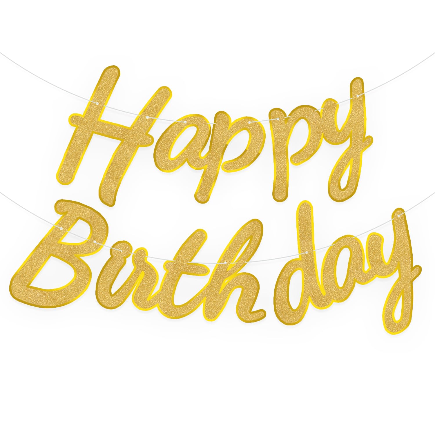 Red Glitter Birthday Banner - Sparkle Party Decor -26