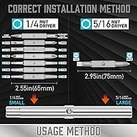 Vista 2 de Amartisan 18-en-1 - Juego de destornilladores multipunta todo en uno, destornillador portátil multiusos, ranurado/Philips/Pozi/Torx/cuadrado, Azul