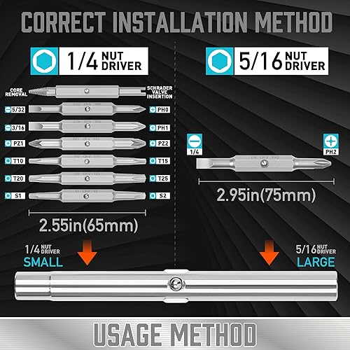 Miniatura 2 de Amartisan 18-en-1 - Juego de destornilladores multipunta todo en uno, destornillador portátil multiusos, ranurado/Philips/Pozi/Torx/cuadrado, Azul