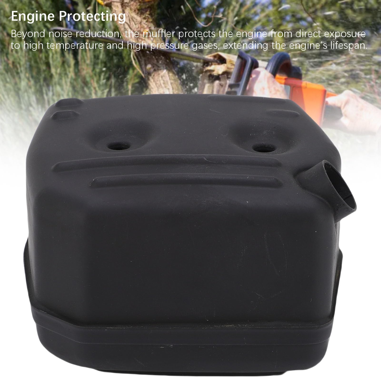 Kit de Silencieux D'échappement en Acier pour Tronçonneuse, Réduction du Bruit pour 181 281 281XP 288XP pour la Protection du Moteur en Acier