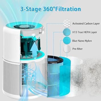 AP0601 Replacement Filter for AIRTOK AP0601 Air Purifier,2Pack