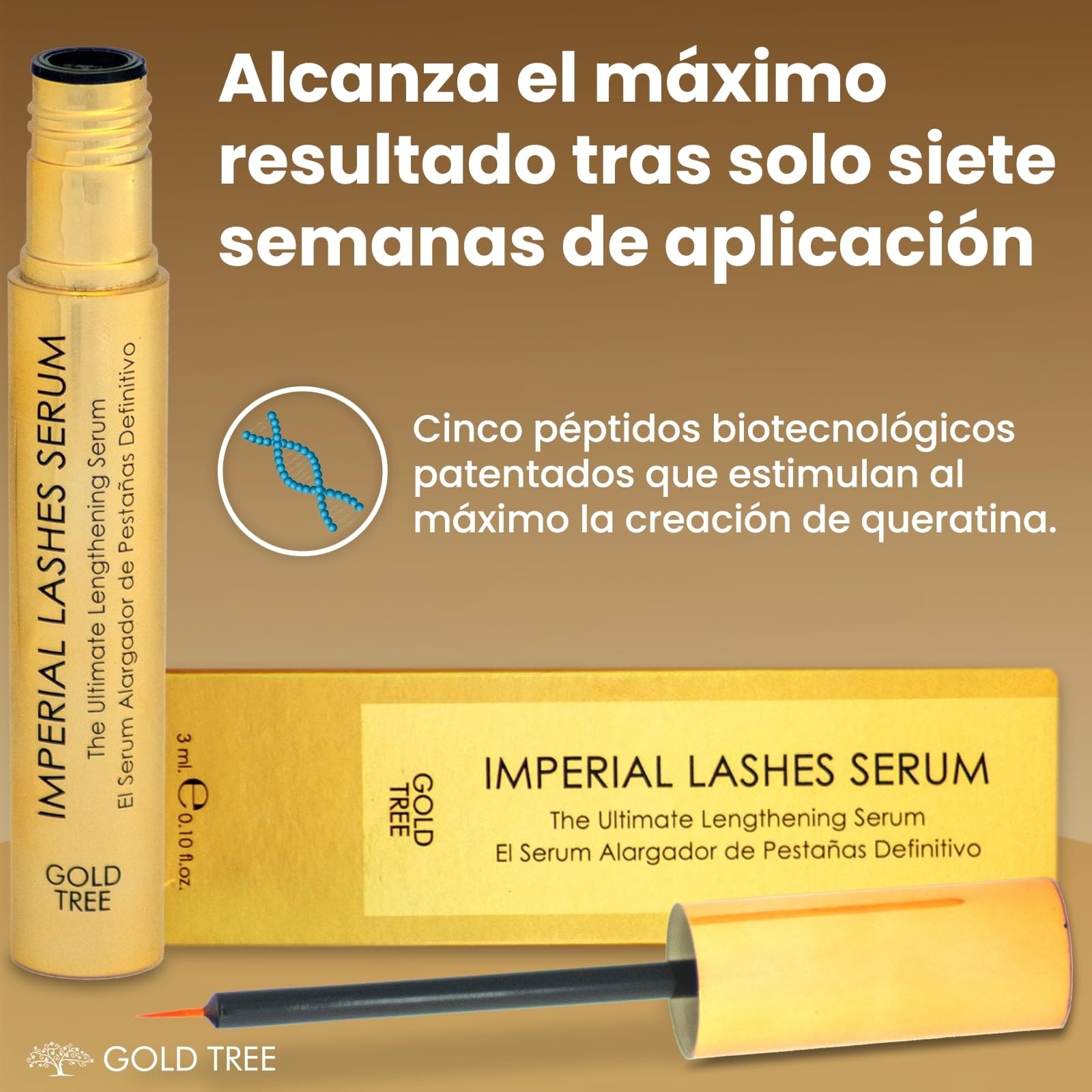 Gold Tree Imperial Lashes - Serum Pestañas Crecimiento - Crece Pestañas