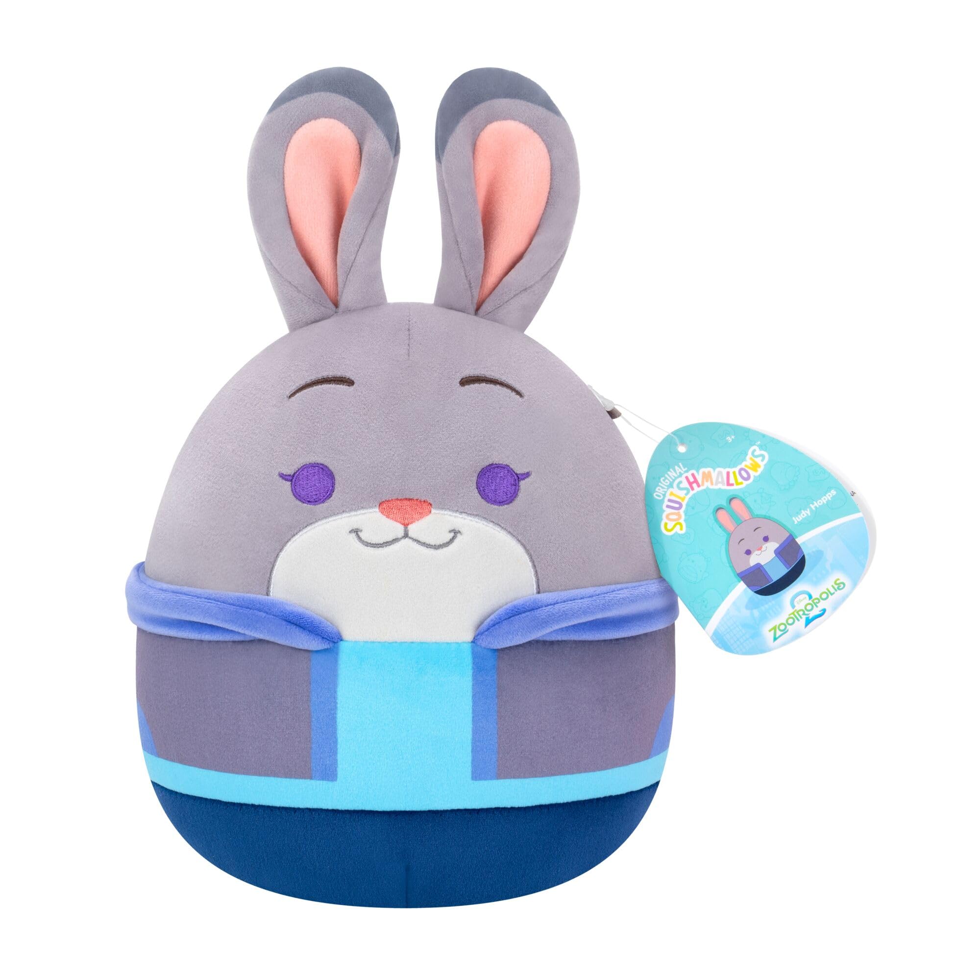 Squishmallows Original 8-Inch Disney’s “Zootropolis 2” Judy Hopps Plush | Zootropolis 2 New Disney Film Plush | Judy Hopps