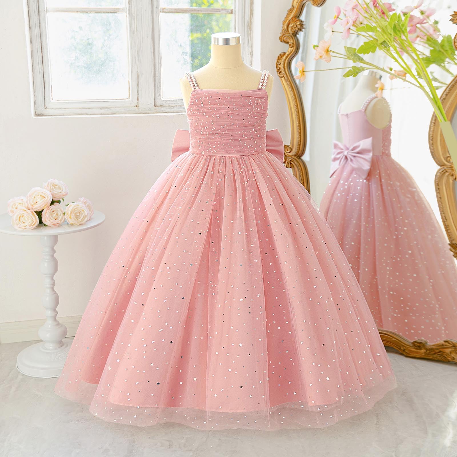 Genérico Tutu Ballet Niña Tutu Niña Falda Vestido Sin Mangas para Concursos De Belleza, Tutú Sofisticado Ideal para Fiestas Formales Y Sesiones De Fotos Profesionales