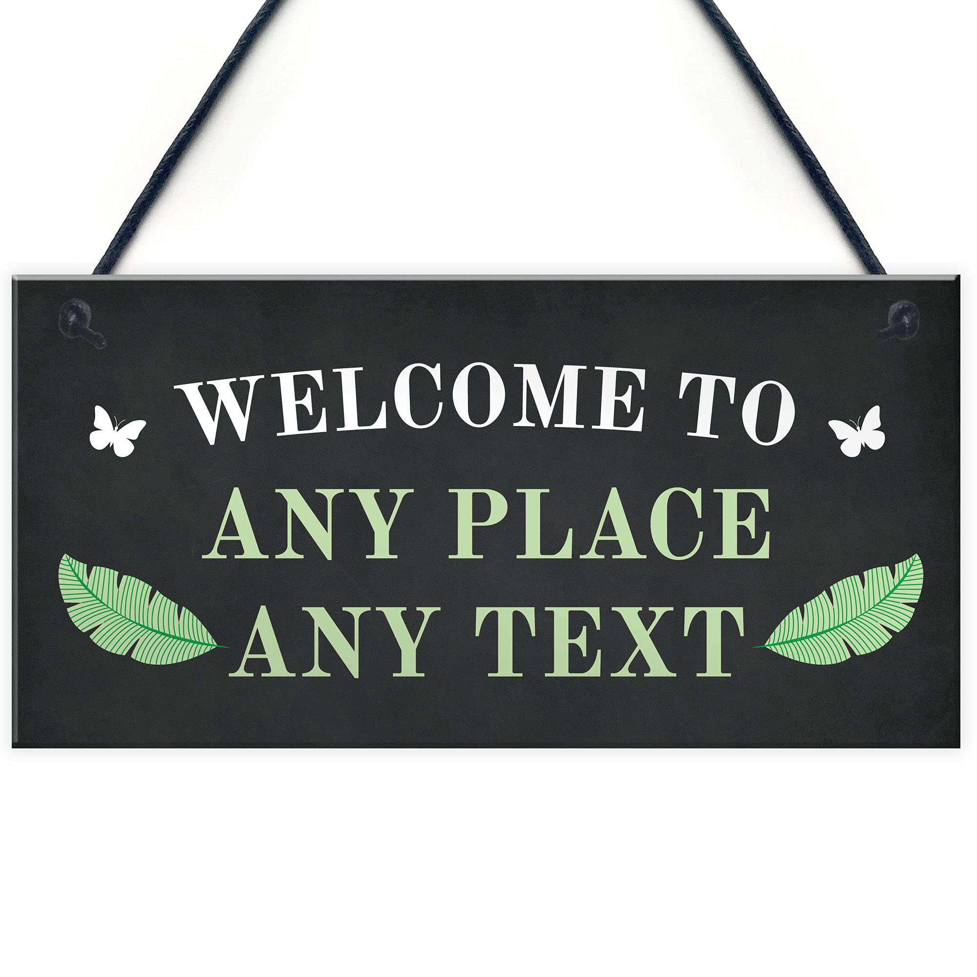 Welcome Sign Personalised Garden Signs And Plaques Summerhouse Sign Decor