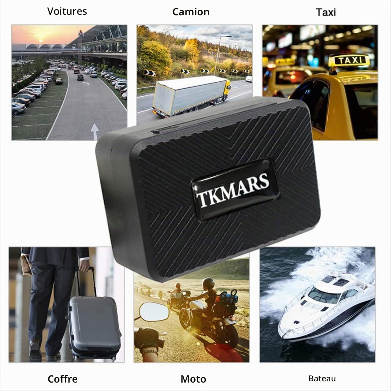 TKMARS Mini Traceur GPS 4G pour Voiture Moto Vélo Enfant Chat et Chien Tracker GPS Suivi en Temps Réel Aimant IP65 Étanche Traqueur APP pour Android iOS sans Abonnement TK913