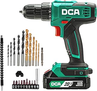 Cordless Drill Set, 354 in-lbs Torque, 3/8" Keyless Chuck, Electric Power Drill with 2.0Ah Battery and Charger,18+1 Position,25-Piece 20V Drill Driver Kit, ADJZ2035