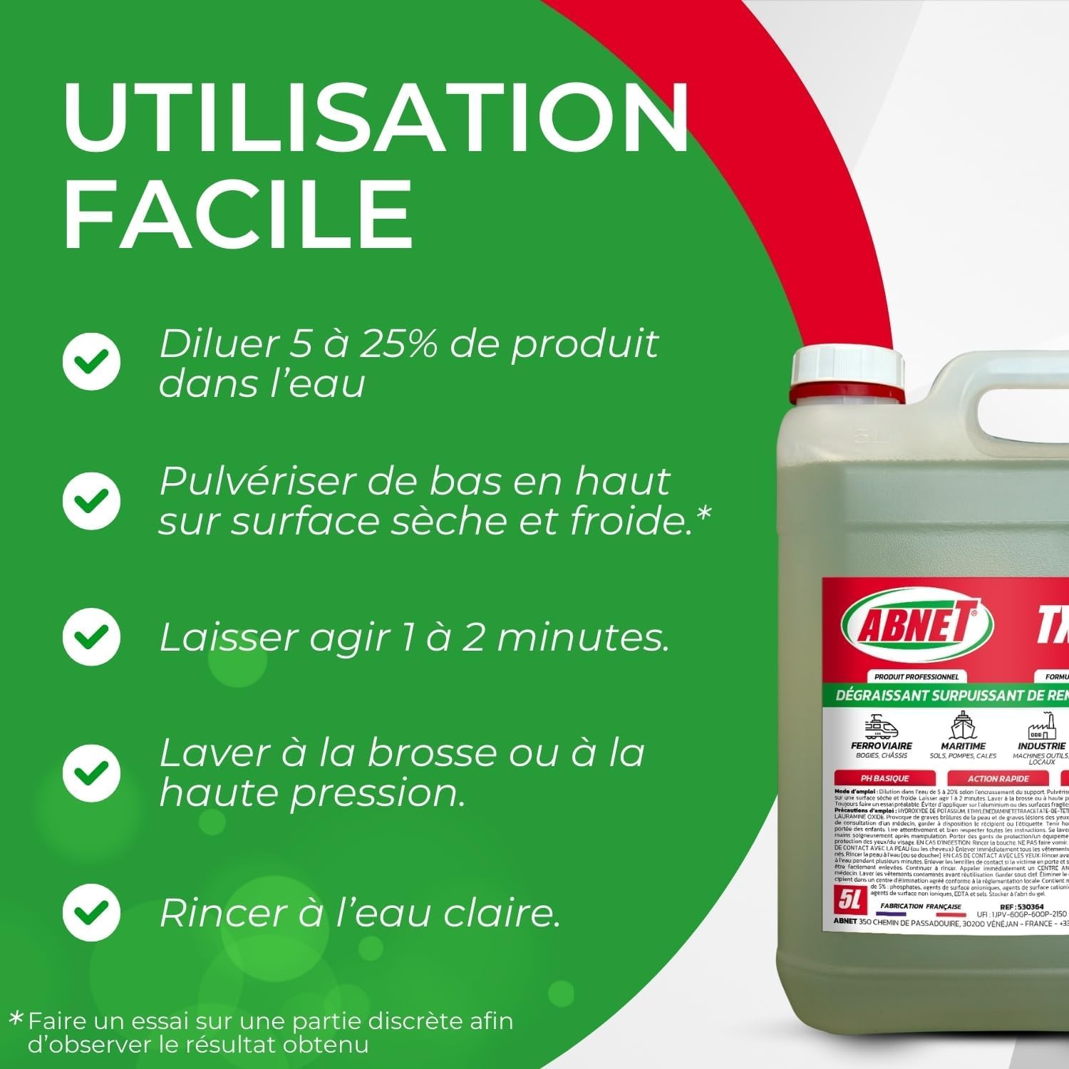 ABNET - Abnet TX - Dégraissant Surpuissant - Rénovation - 5L