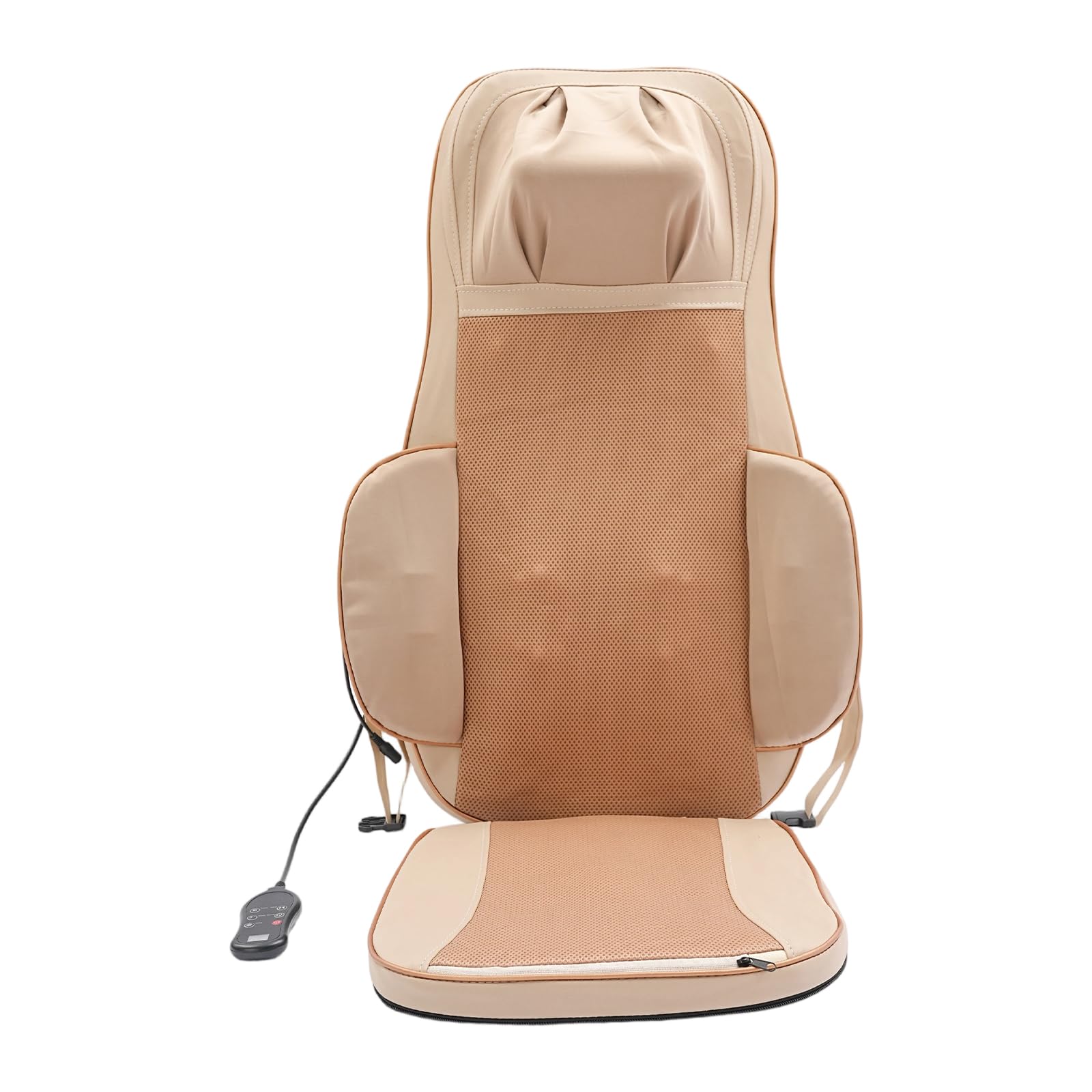 Cojín de masaje, cuello y espalda, 4 motores, casa coche