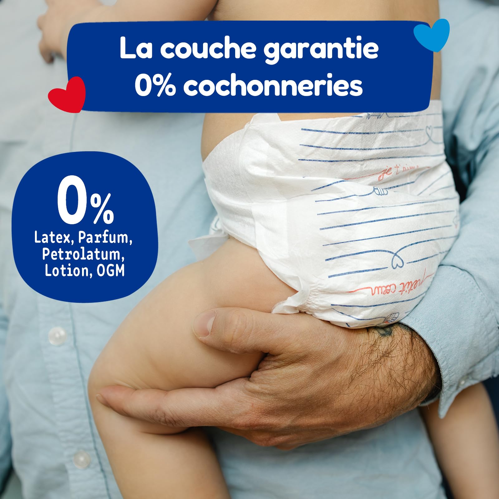 CARRYBOO - Couches Taille 1 (2-5kg) - Saines et Ultra Absorbantes - 12h Anti Fuites - Sans substances indésirables - Fabriquées en France - Pack naissance de 24 couches