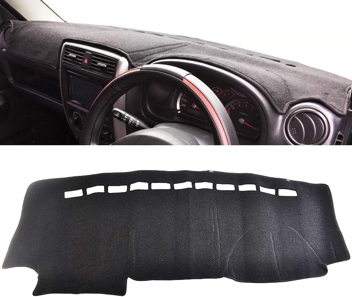 DdaiXQ Car Dashboard Mat For Suzuki Jimny 1998-2017, Anti Slip Anti Glare Dustproof Dashboard Cover Pad Protector Dash Cover Sunshade Dashmat