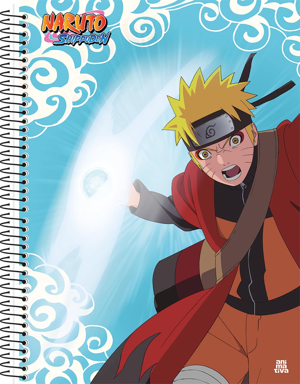 Kit de Caderno, 01 Matéria, Capa Dura, Naruto, 80 Folhas, Animativa ...