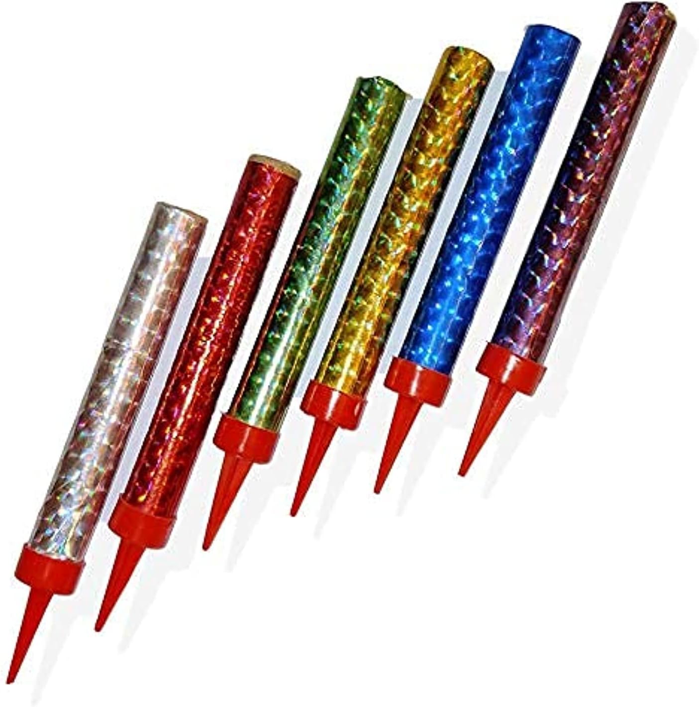 6 Pieces Colored Spark Birthday Cake Candles-10cm