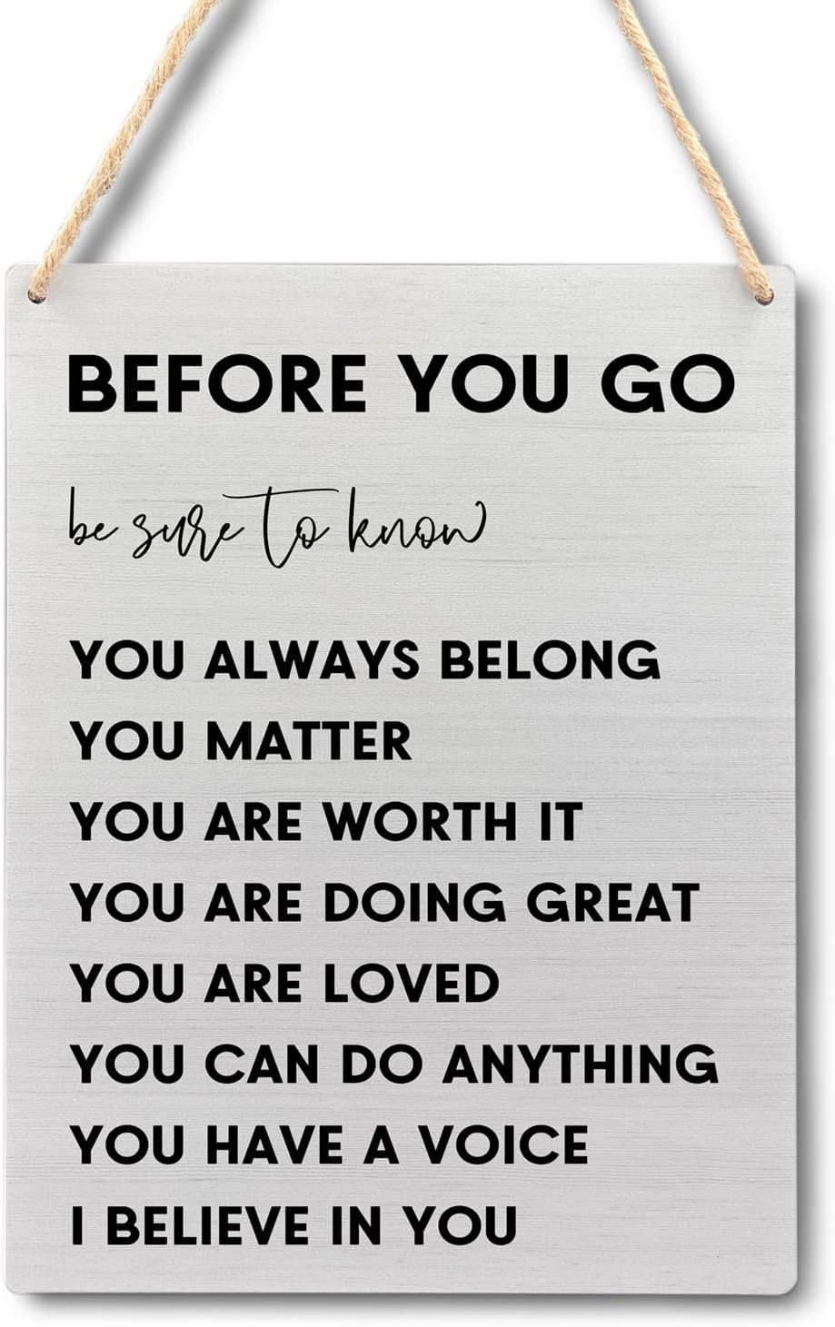 Ryeolo Positive Affirmations Wall Decor, Inspirational Wood Signs Wall Hanging for Classroom Kids Room Decor, Positive Affirmations for Kids, 7.8x10.2 Inches Wall Pediments