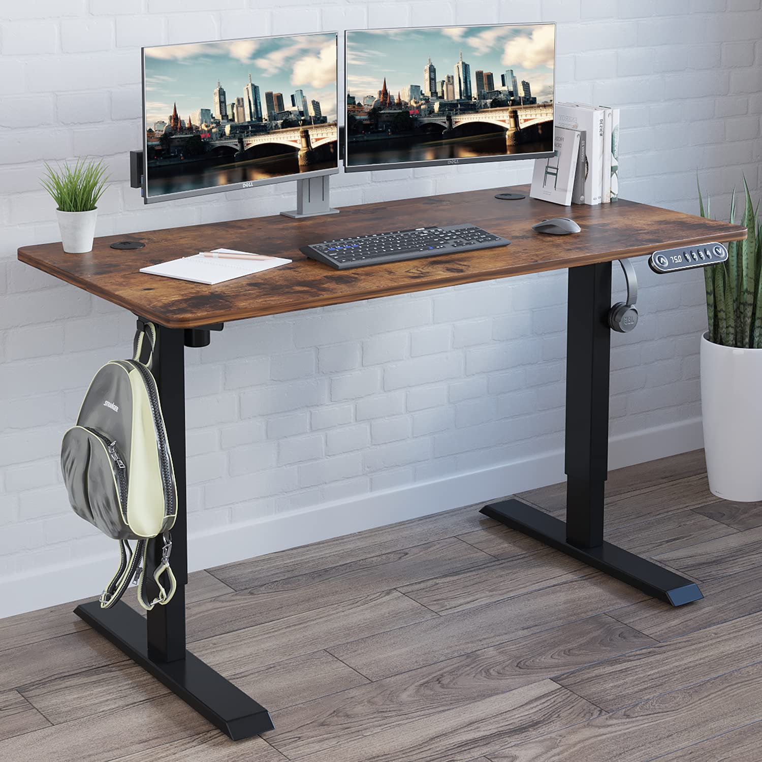 Electric Standing Desk 48 x 24 Inches, Radlove Height Adjustable