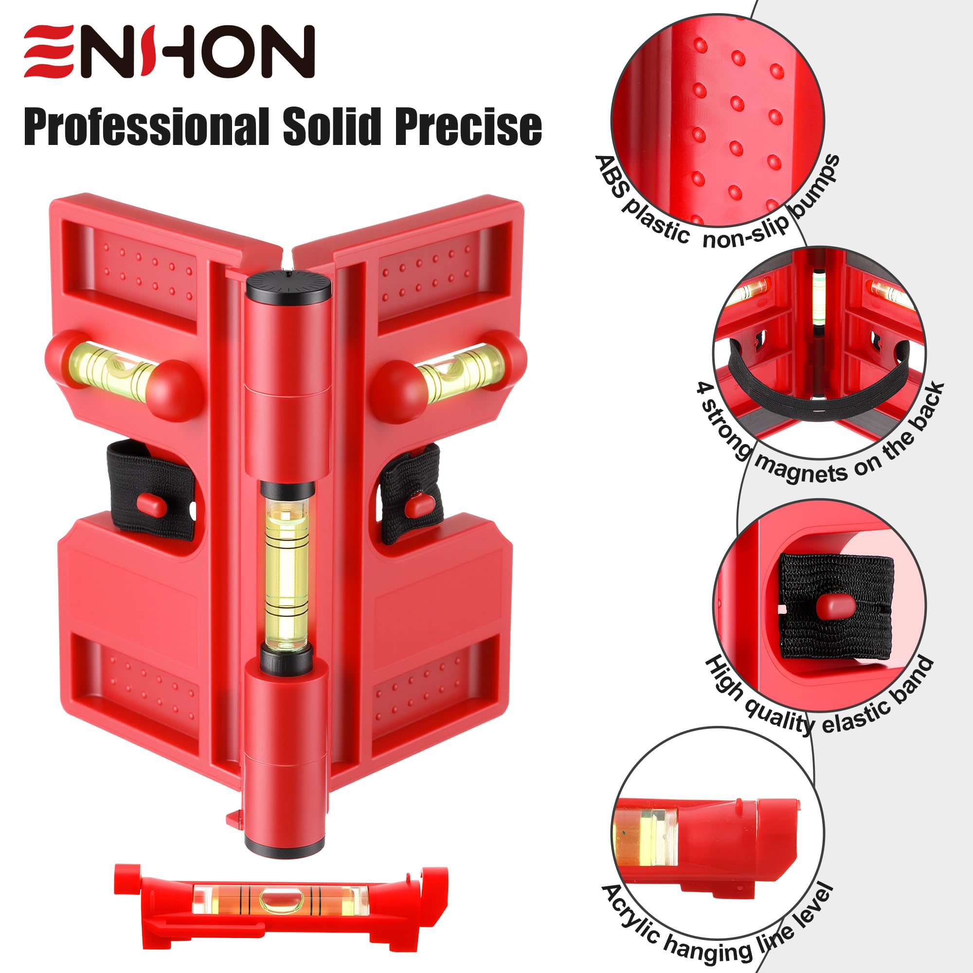 Enhon Level Kit: Magnetic Post & 6 String Levels -3