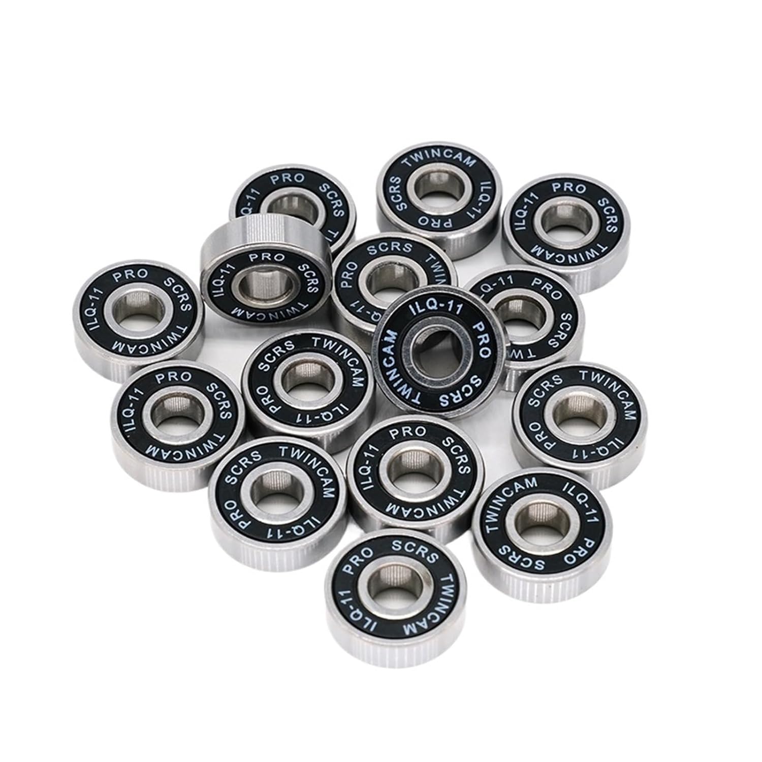 8 Pieces 608 RS Bearing ILQ-11 8x22x7 Longboard Speed ​​Inline Wheel Bearing Skate Scooter Smooth Skate Scooter Bearing(8Pcs ILQ-11 Black)