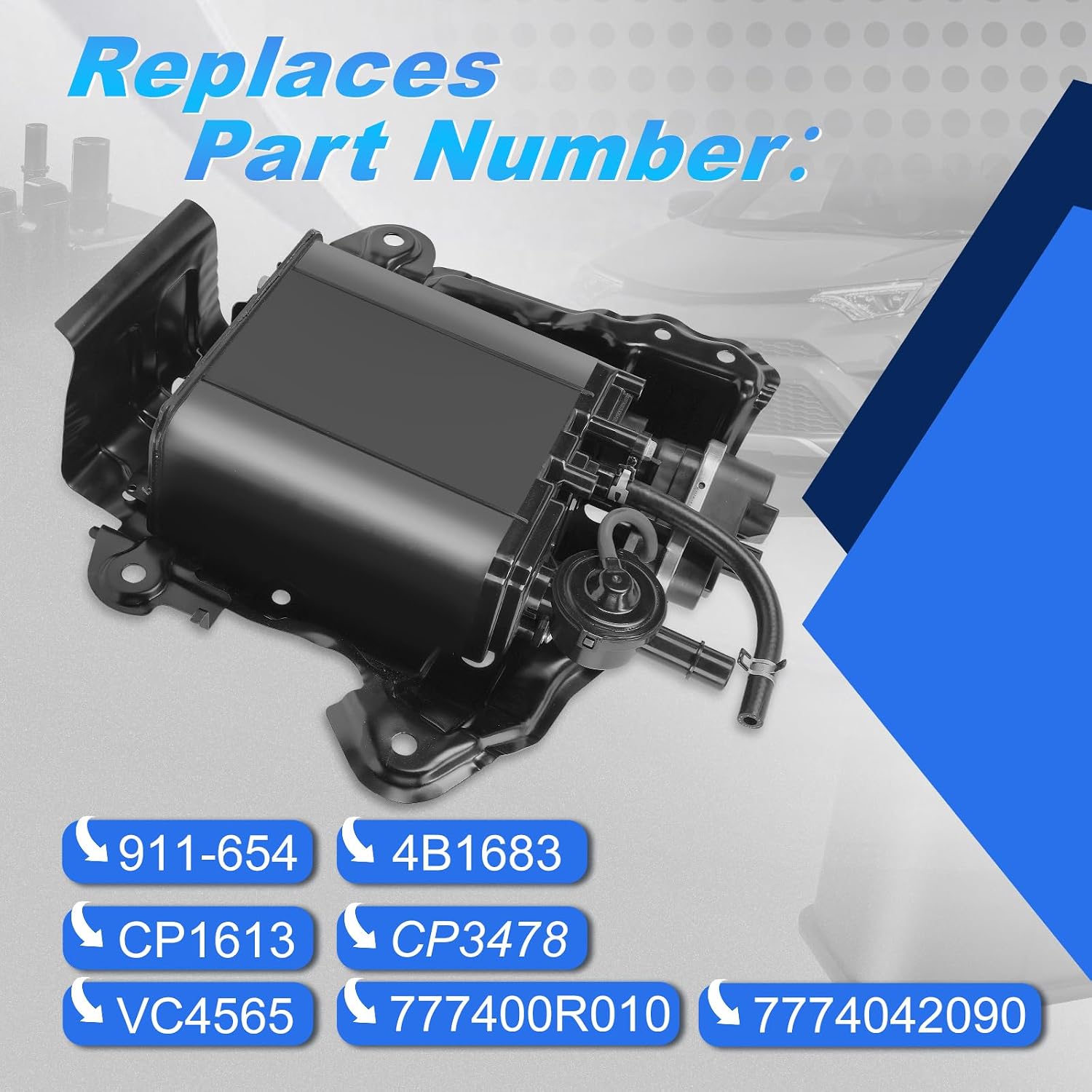 911-654 Vapor Canister Compatible with Toyota RAV4: 2006, 2007, 2008, 2009, 2010, 2011, 2012