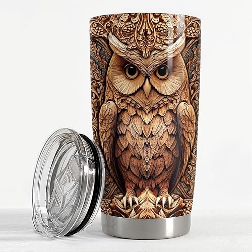 Vista 91 de SANDJEST Vaso de 20 onzas con diseño de águila con la bandera estadounidense, regalos para hombres y mujeres, vasos aislados de acero inoxidable