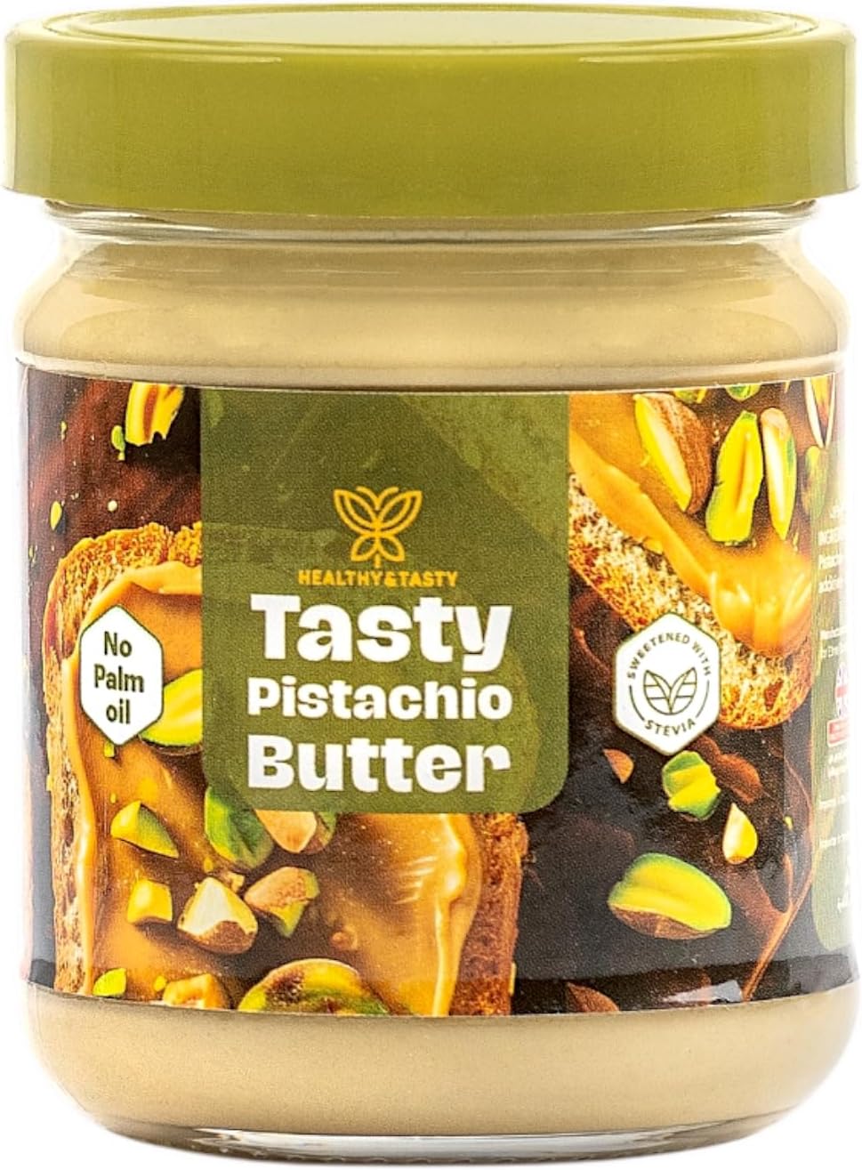 Healthy & Tasty Nut Butter Spread, Palm Oil Free, No Preservatives, Low Sugar, 6 Flavours (210g, Pistachio Butter)
