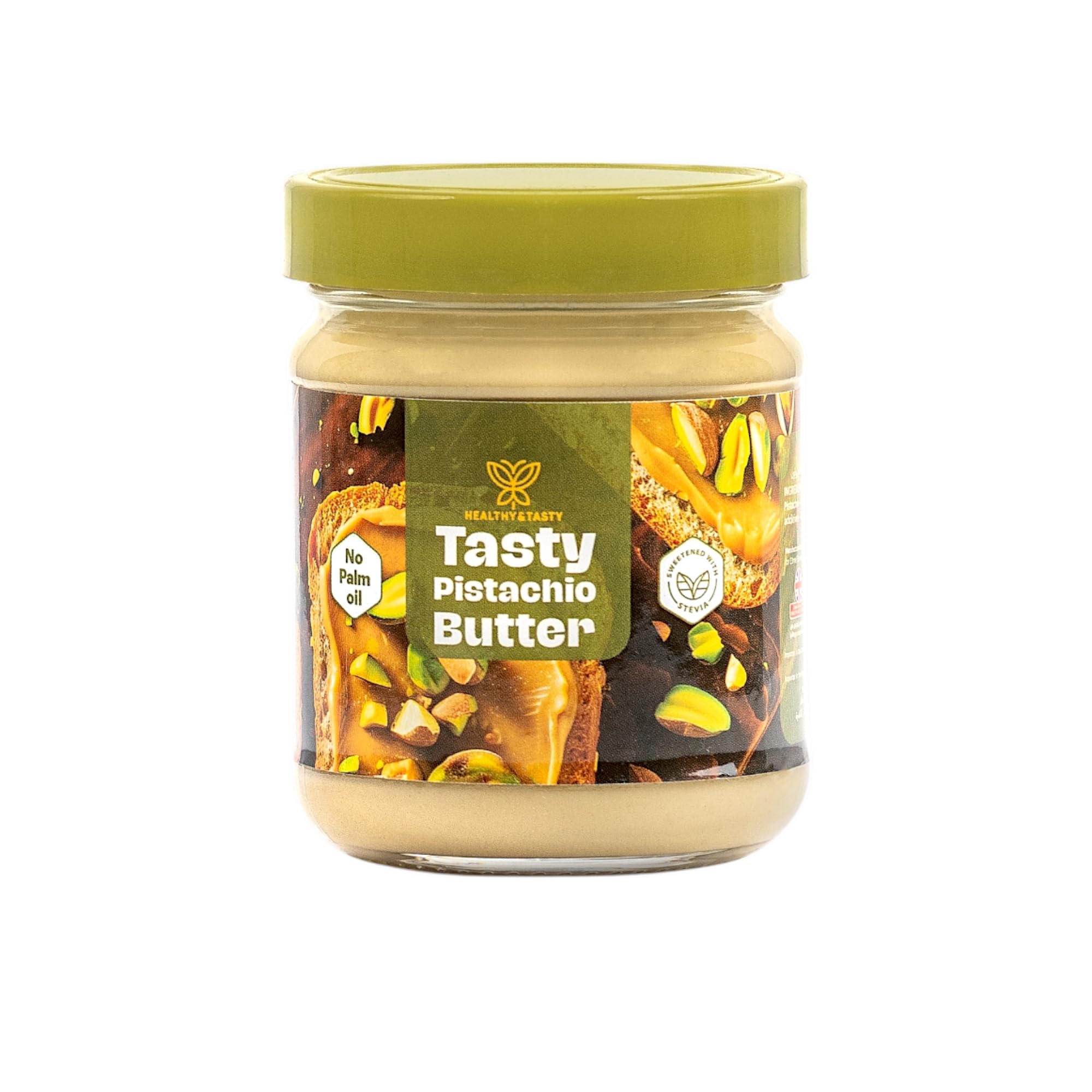 Nut Butter Spread, Palm Oil Free, No Preservatives, Low Sugar, 6 Flavours (210g, Pistachio Butter)