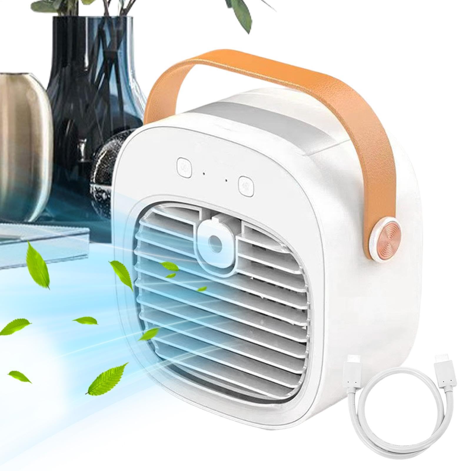 Ventilatore da Scrivania Personale USB Ricaricabile Silenzioso 3 Velocità