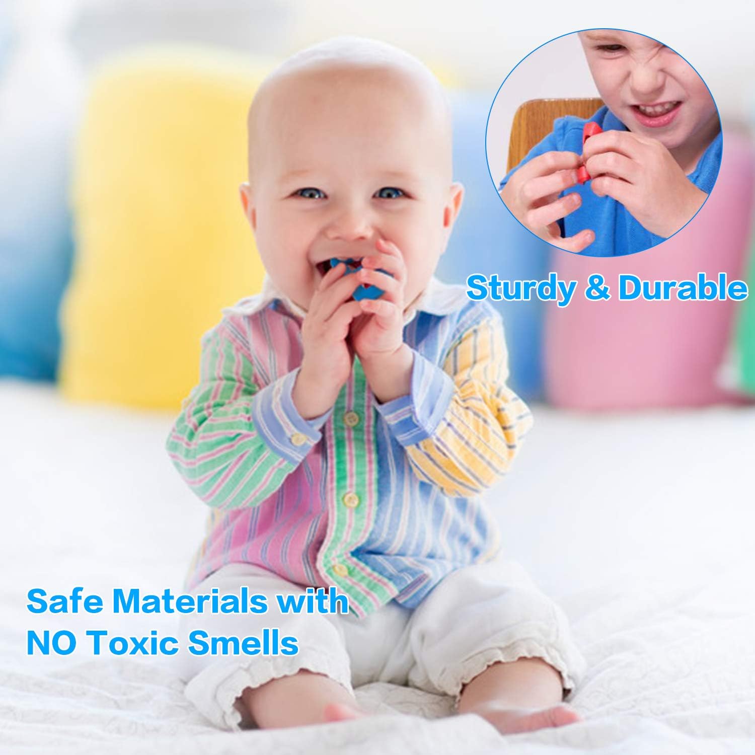 Magnetic Letters Kit, Classroom Magnets 238 Pcs with Large Double-Side Magnet Board and Storage Box, Foam Alphabet ABC Magnets Toy Set for Preschool Kids Learning Spelling - Classroom & Home Education