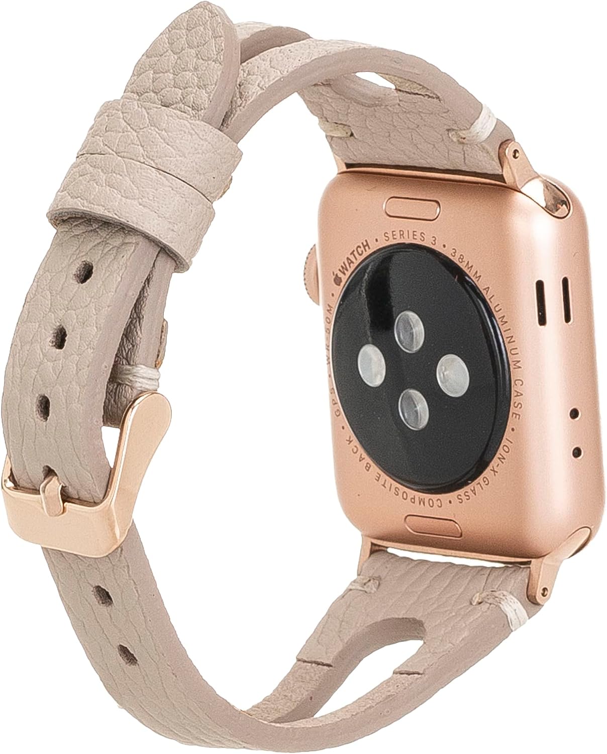Slim Leather Bands Compatible with Apple Watch Band 38mm 40mm 41mm 42mm 44mm 45mm 49mm Full Grain Leather Watch Thin Straps for iWatch Series Ultra/8/7/SE/6/5/4/3/2/1 for Women Watchbands, Bracelet Jewelry
