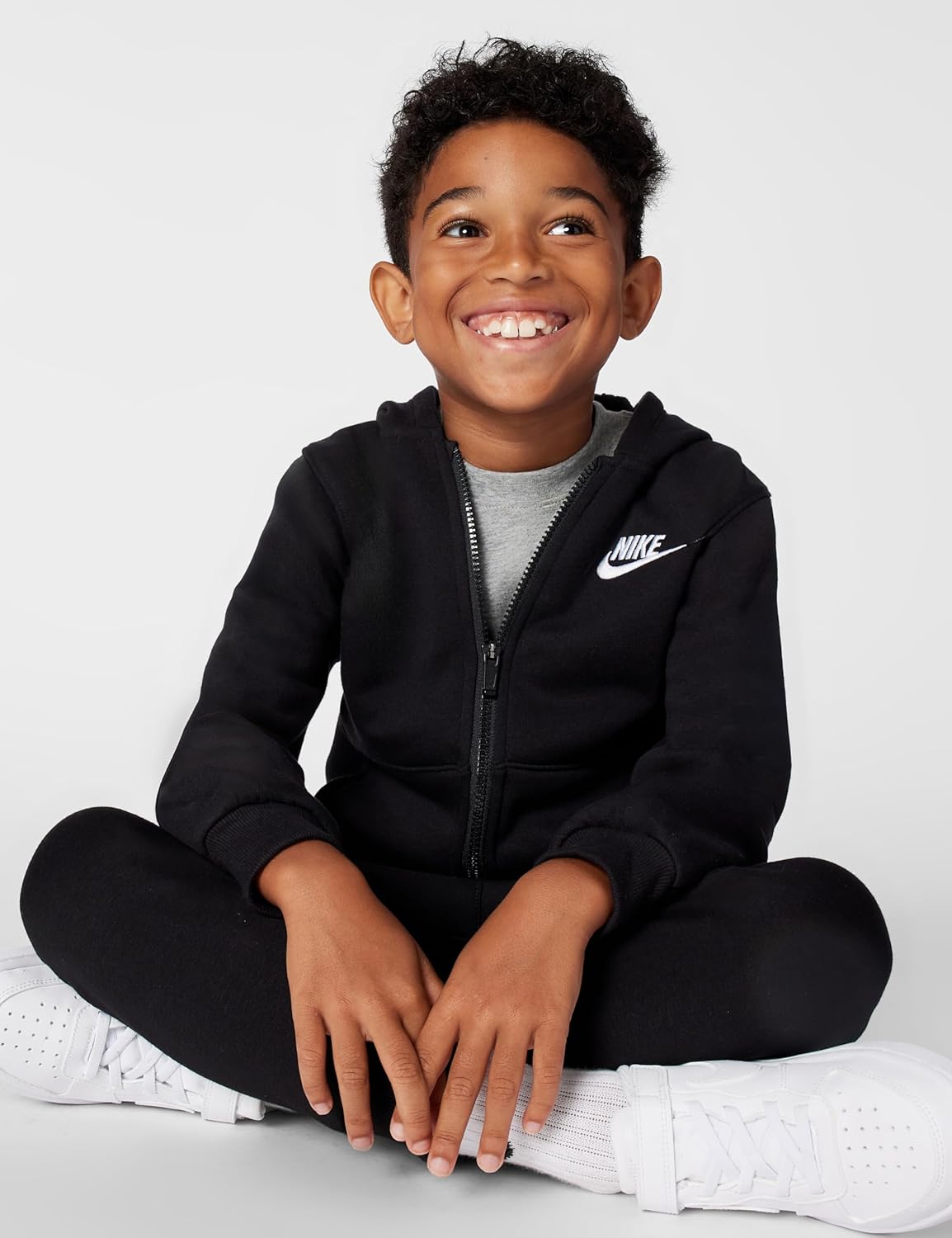 Nike Kids' Sportswear Club Fleece Full-Zip Hoodie - Image 4