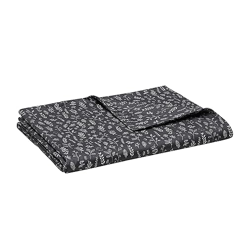 YnM Exclusive Cotton Duvet Cover for Weighted Blankets with 16 Strings (Plant/Grey, 60"x80") - 60''x80'' Duvet Cover - Cotton Removable Cover Plant/Grey