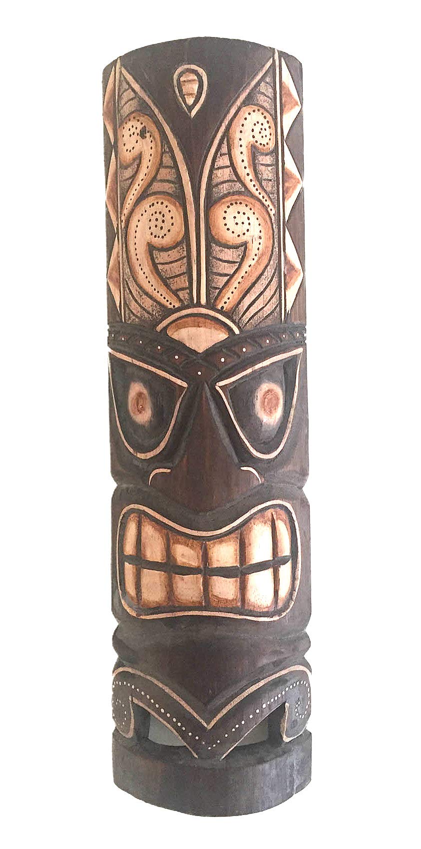 OMA African Wall Mask Hanging Tiki Mask For Good Health & Protection Tribal Tiki Polynesian Home Decor Gift Large Size