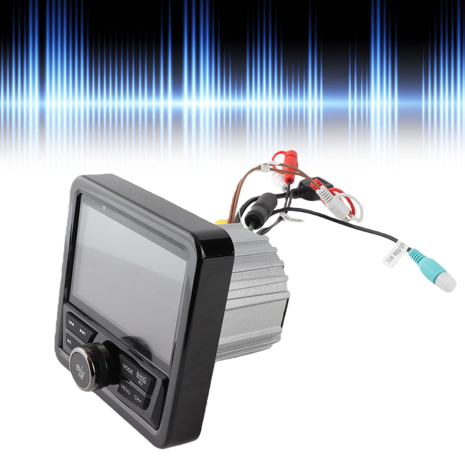 Generic Odbiornik Stereo Marine Gauge 4-calowy Odtwarzacz MP5 Bluetooth do Pływania łódką i Jednostkami Pływającymi Doskonałe Wrażenia Dźwiękowe