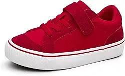 Tênis infantil infantil para meninos e meninas antiderrapante com velcro e cadarço leve