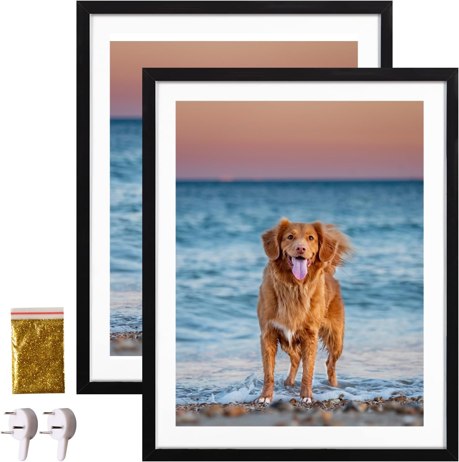 12x16 Wood Picture Frame Set of 2 Diamond Painting Frame 30x40cm Display 12x16in