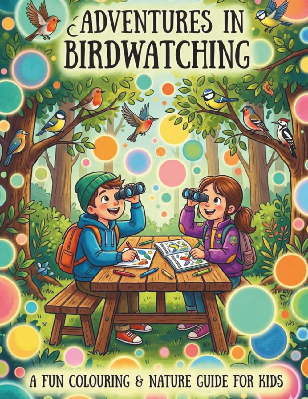 Adventures in Birdwatching with learning Alphabet : A fun coloring & Nature Guide for kids