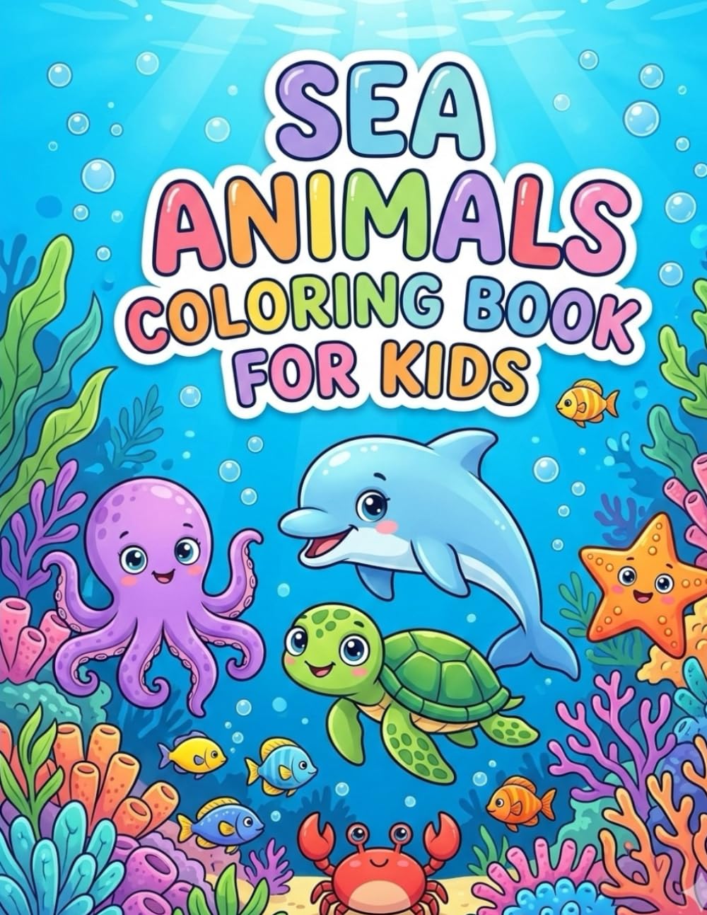 Sea Animals Coloring Book for Kids