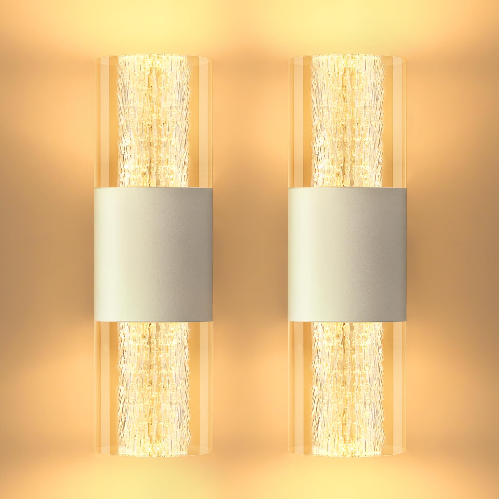 YindaLux Wandleuchte Innen, Touch-Bedienung 2700K 3000K 4000K Nachtlicht Dimmbar, 4W Wandlampe für Eingang Schlafzimmer Wohnzimmer