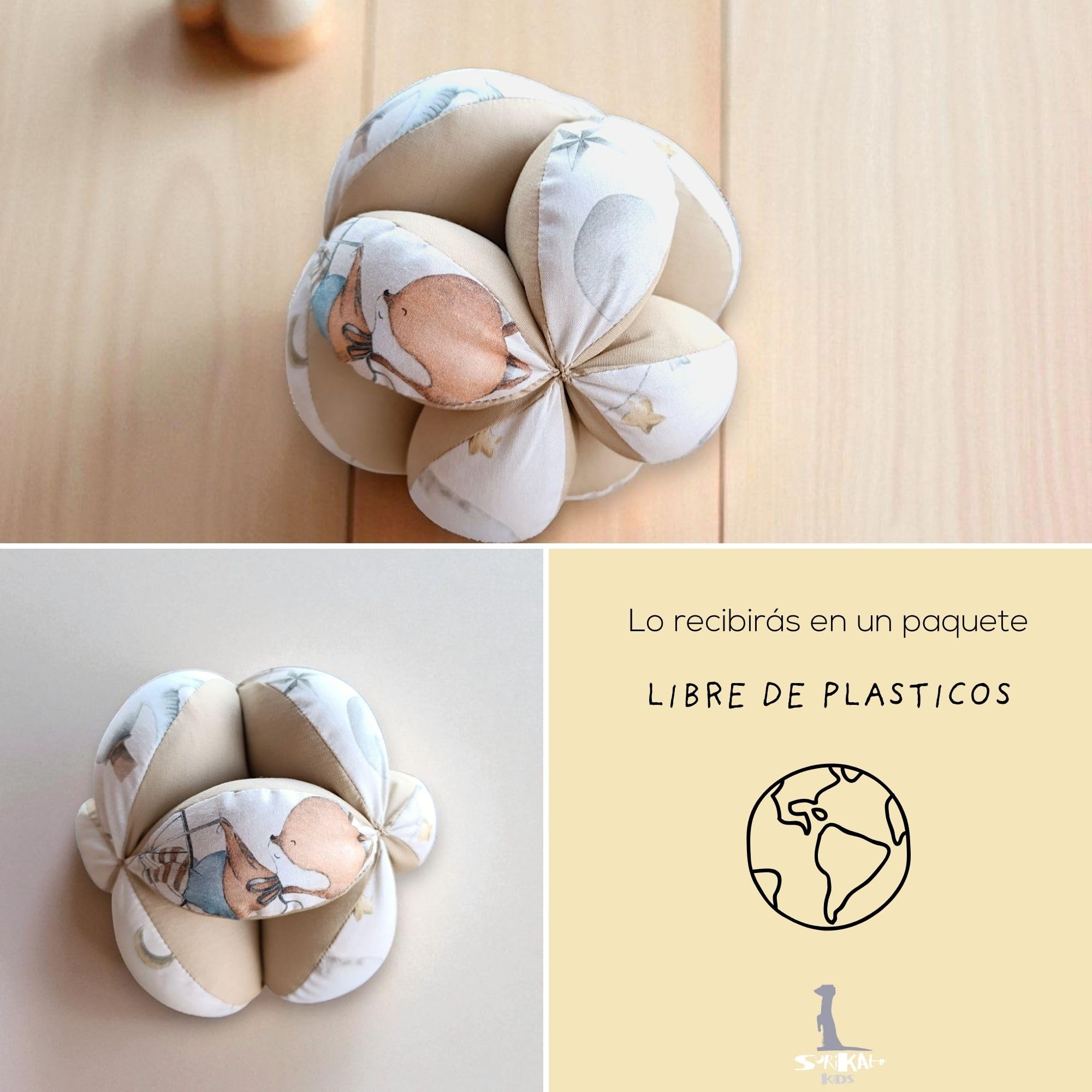 Juguetes Bebes 0-3 Meses - Pelota Montessori - Bola Sensorial Bebe