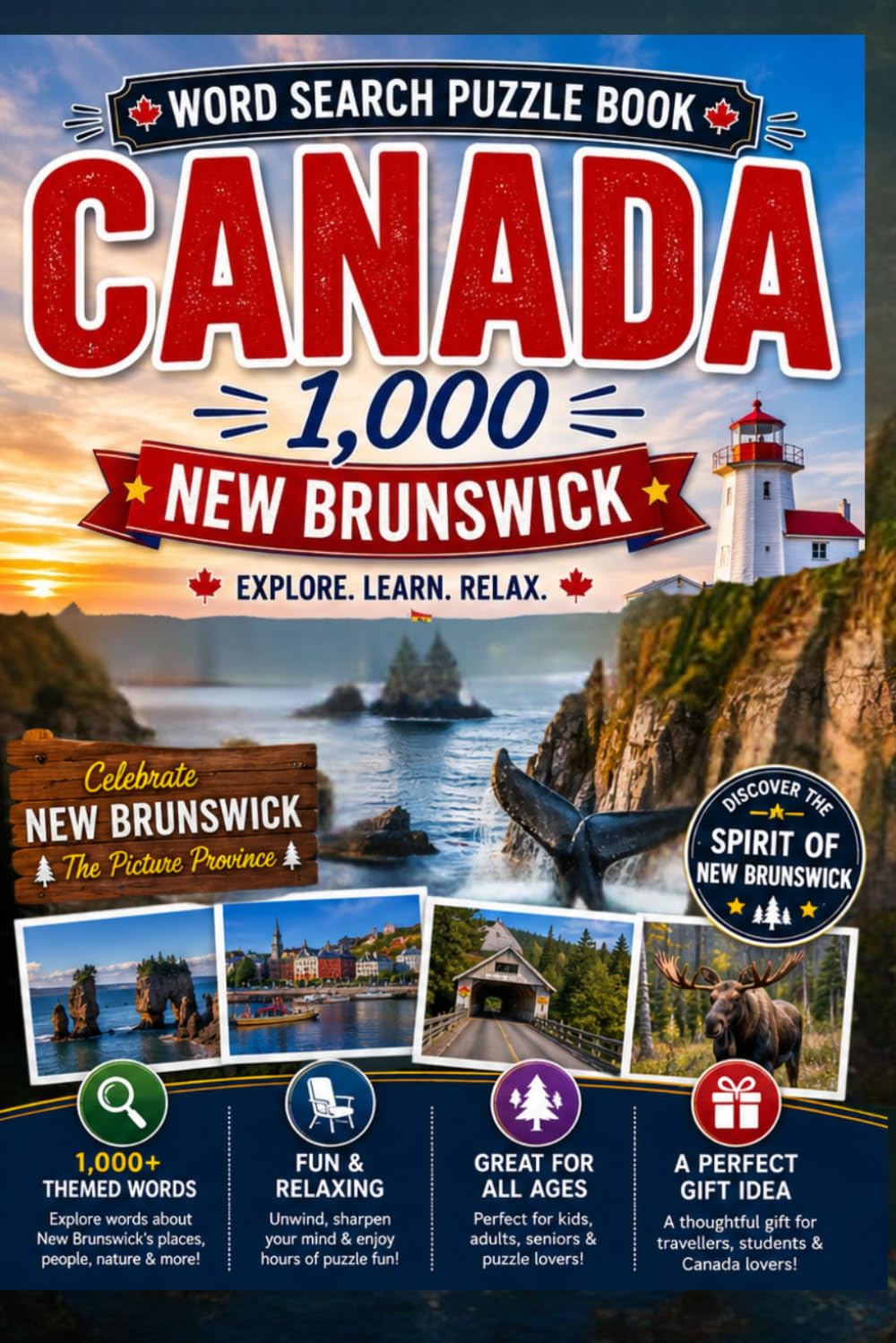 New Brunswick Word Search: Word Search Puzzle Book