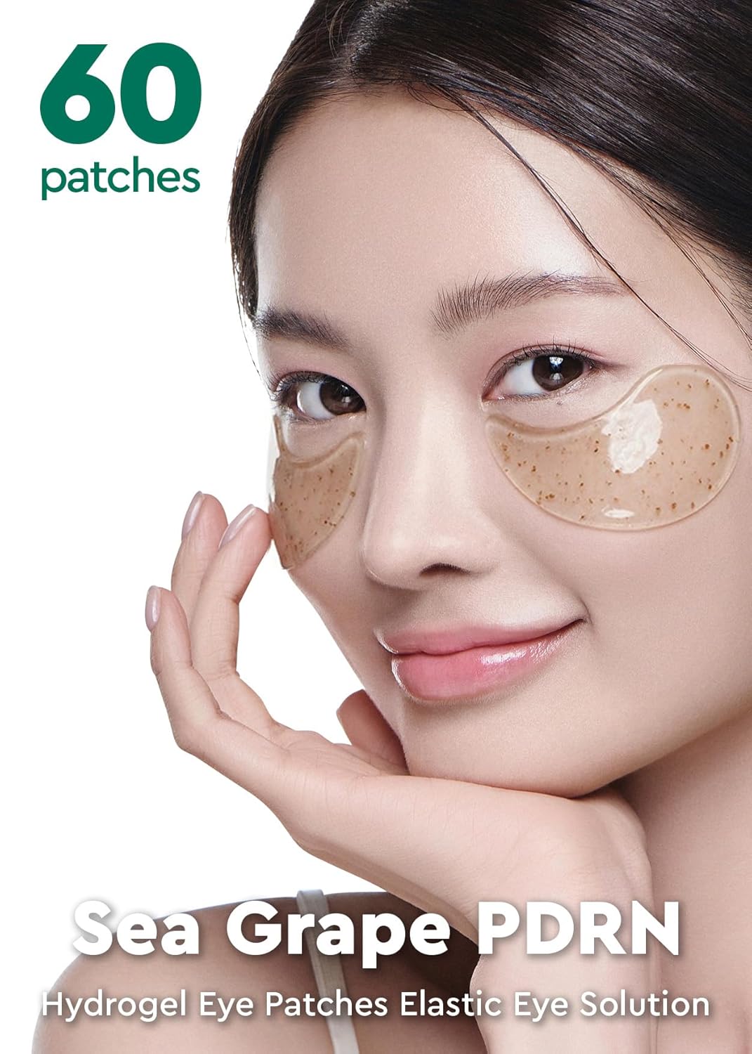 bewants Sea Grape Vegan PDRN Eye Patches for Sensitive Skin | Formulated with Collagen, Green Tea, Ceramides and Pathenol | Hydrating & Firming Under Eye Mask | Korean Skin Care for Barrier Repair