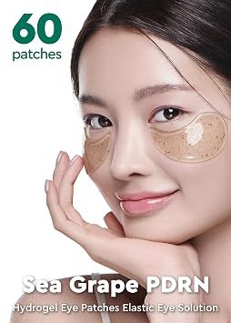 bewants Sea Grape Vegan PDRN Eye Patches for Sensitive Skin | Formulated with Collagen, Green Tea, Ceramides and Pathenol | Hydrating & Firming Under Eye Mask